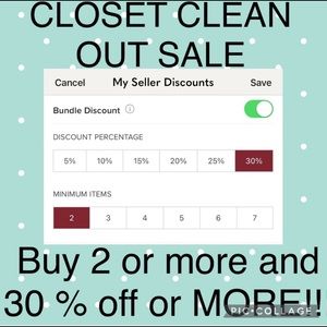 CLOSET CLEAN OUT👍🏼30% OFF